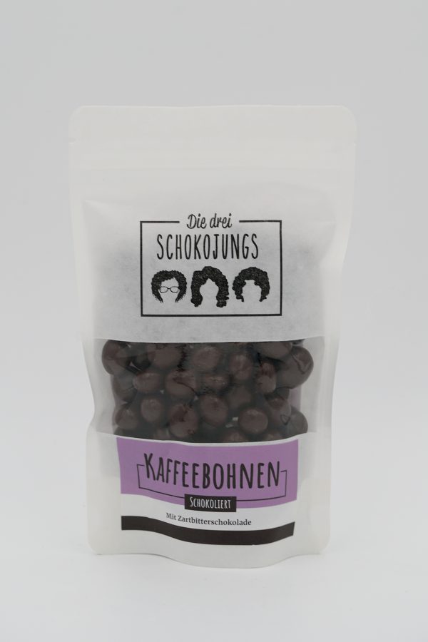 DIE DREI SCHOKOJUNGS Schokolierte Kaffeebohnen