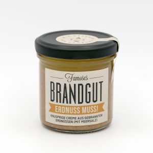 Glas Brandgut Erdnuss Muss